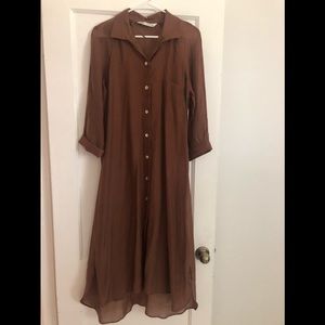 Zara maxi shirt (dress)